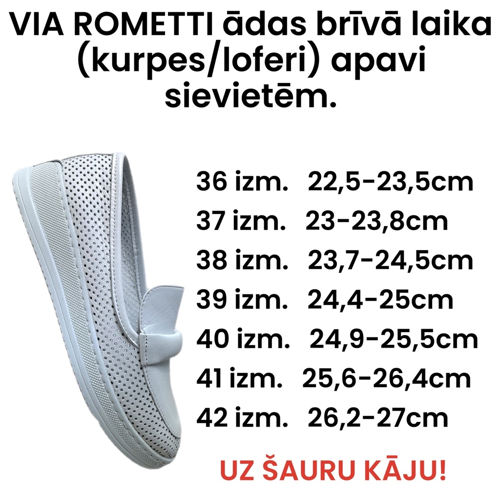 VIA ROMETTI ādas kurpes sievietēm.