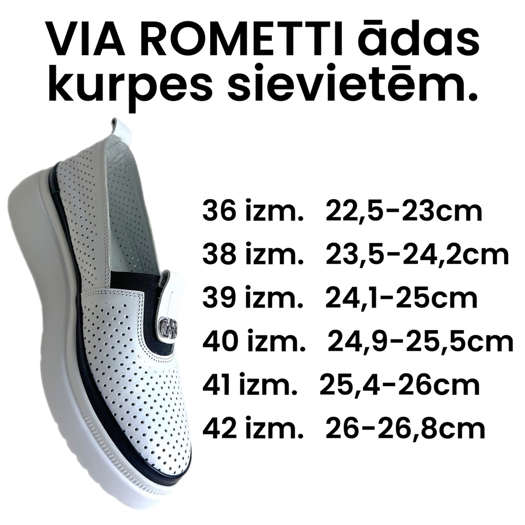 VIA ROMETTI ādas kurpes sievietēm