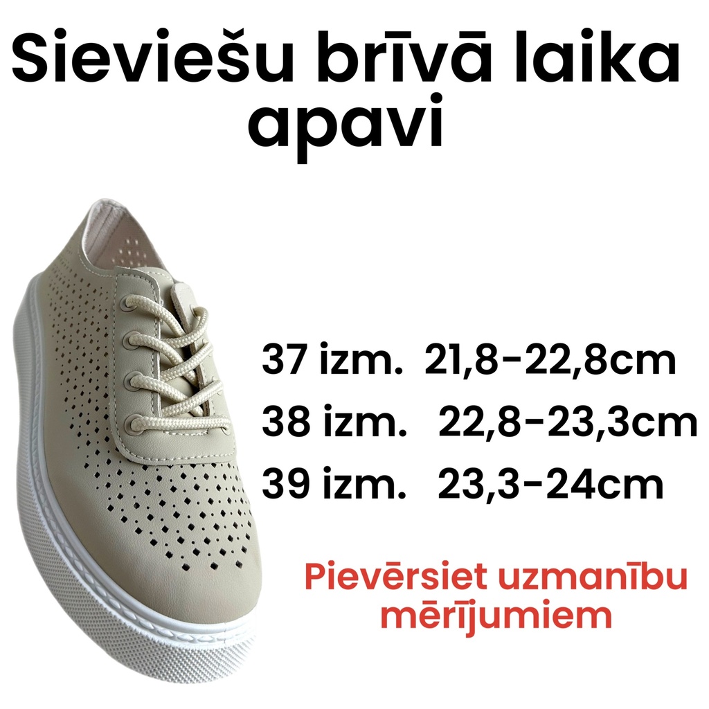 Vasaras brīvā laika apavi sievietēm