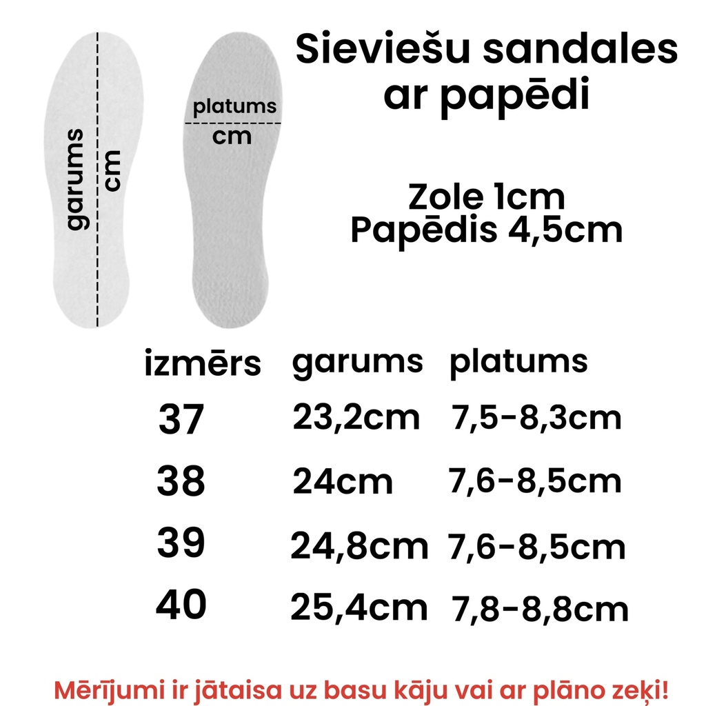 Sieviešu sandales ar papēdi