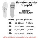 Sieviešu sandales ar papēdi