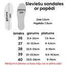 Sieviešu sandales ar papēdi