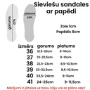 Sieviešu sandales ar papēdi